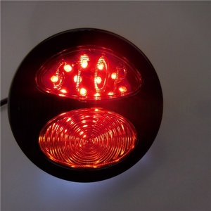 Accessoires pour motos, feux arrière LED ronds pour moto tout-terrain, feux stop et de position modifiés pour vélo électrique - Product Image 3