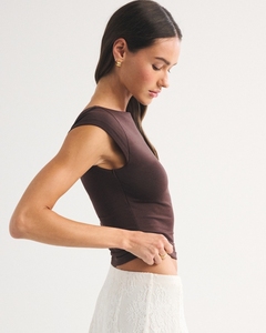 Haut de sport réversible à col rond, séchage rapide, protection UV, antistatique, durable, sans armatures, pour femme, idéal gym et yoga - Product Image 4