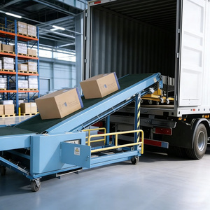 Kies voor verstelbare hoogte logistieke apparatuur voor containerhaven-loswerkflow mobiele uitbreidbare transportband - Product Image 2