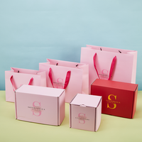 Boîte cadeau en carton ondulé écologique pour cosmétiques, soins de la peau, vêtements, avec impression personnalisée de logo, couleur et taille sur mesure.