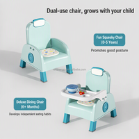 Chaise à bascule amusante VSUCH pour enfants avec plateau repas, lit de bain multifonctionnel et chaise haute pour des moments repas heureux