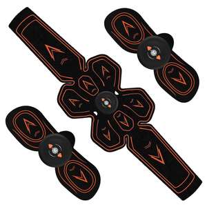 Entrenador de músculos abdominales para gimnasio en casa, pegatinas de electroestimulación abdominal de 10 intensidades, máquina de masaje abdominal eléctrica inteligente - Product Image 6