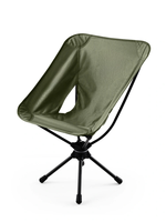 Chaise de camping pliante portable pivotante à 360° avec cadre en aluminium, en tissu Oxford 600D, pour pêche, pique-nique et observation en extérieur