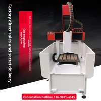Machine de gravure CNC tridimensionnelle 4040 entièrement automatique 6090 compacte pour le travail du bois, l'acrylique et la publicité, avec quatre axes, pour la sculpture sur jade