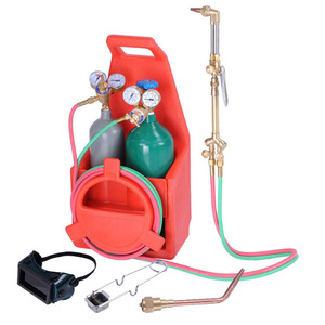Kit de Soldadura y Corte Estilo Americano WQ 01, Cilindro de Oxígeno y Acetileno con Regulador, Manguera y Antorcha para Uso Industrial - Product Image 1
