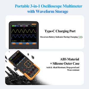 Oscilloscope numérique 3-en-1, multimètre, générateur de signaux, 50 MHz, portable, pour la réparation de circuits électroniques en intérieur - Product Image 5
