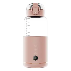 Baby Feeding Bottle Warmer USB Cordless Electric Adjust Temp Portable Milk Warmer For Travel