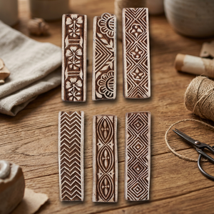 India Arts Palace Handmade Mix Wooden Printing Blocks for Block Printing <b>Home</b> Decoration - Product Image 3
