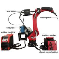 Robot de soudage automatique 6 axes, bras robotisé pour soudage laser/TIG/MIG, charge utile de 6 kg, bras robotisé 6 axes pour le soudage