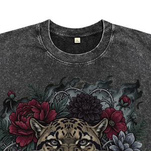 OEM Men's Cotton Garment Washing Breathable T-Shirts Custom High Quality <b>Pattern</b> Print O-Neck Short Sleeve Vintage Casual Tees - Product Image 3