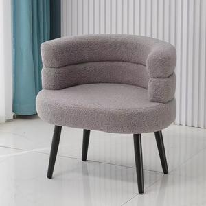 モダン快適な生地北欧ベルベットレジャーアームチェア軽量高級リビングルーム家具ソファチェア - Product Image 4