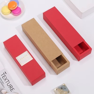 Eco-friendly and Aesthetically Pleasing Custom Drawer <b>Boxes</b> with Lids, Food-grade Packaging, Suitable for Macarons and Cakes. - Product Image 6