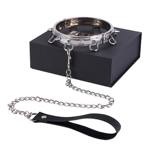 FX-XQ9003 Fang di ferro pesante collare Bondage per ruoli dominanti e sottomessi, regolabile e confortevole - Product Image 3