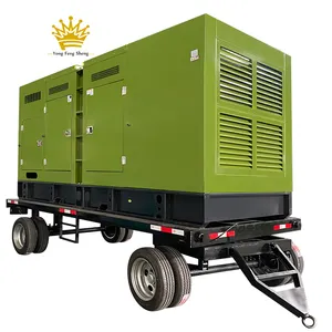 Gerador móvel 600kw 700kw 800kw kva recipiente super silencioso à prova de som tipo elétrico conjunto gerador diesel