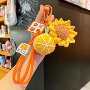 Porte-clés en peluche au crochet Tournesol gagnant l'<span class=keywords><strong>Examen</strong></span> d'entrée au lycée et à l'université, Pendentif pour sac d'étudiant, Cadeau de remise de diplôme - Product Image 4