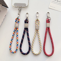 Porta Carte d'Identità Personalizzabile in Poliestere Colorato e alla Moda, Cordino per Cellulare con Stampa Serigrafica, Gancio e Patch di Fissaggio