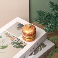 Ornement de Noël en forme de hamburger, pendentif suspendu en forme de burger, décoration unique pour arbre de Noël, cadeau de fêtes et d'entreprise, directement de l'usine