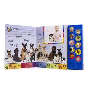 Livre audio personnalisé pour l'apprentissage précoce Module <span class=keywords><strong>de</strong></span> son animal à bouton-poussoir - Product Image 1