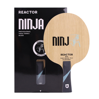 Lame de tennis de table offensive Reactor W701 7 plis en Limba Ayous et fibre de carbone, attaque rapide, avec options de poignée droite/horizontale