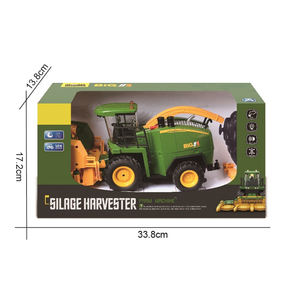 <span class=keywords><strong>1</strong></span>/24 échelle modèle 2.4 GHZ 6CH couleur verte Mini 4x4 voiture jouets RC télécommande tracteur avec <span class=keywords><strong>moissonneuse</strong></span> - Product Image 2