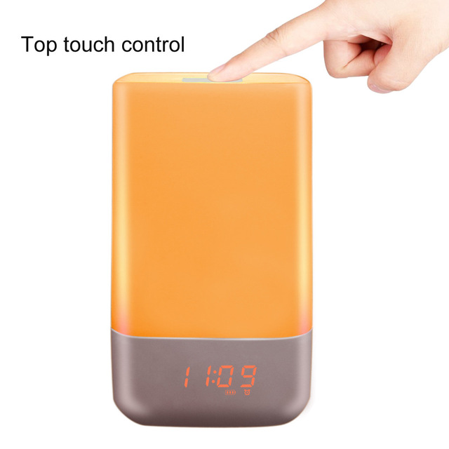 Light Wake Light Sunrise Clock Alarm Clock Analog Sunrise Wake Light LED Nightlight Creative Electrical Products