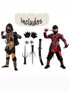 Conjunto de <span class=keywords><strong>disfraz</strong></span> de <span class=keywords><strong>Ninja</strong></span>, mono <span class=keywords><strong>Ninja</strong></span> con <span class=keywords><strong>accesorios</strong></span> de espuma para niños pequeños, traje de Halloween para Ideas, fiesta de Cosplay - Product Image 4