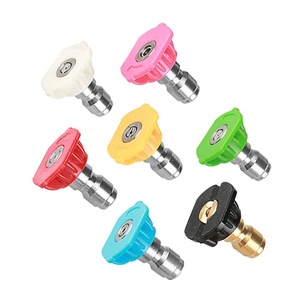 Buse de pulvérisation, 7 pièces, 1/4 pouces, connexion rapide, pistolet de lavage à <span class=keywords><strong>haute</strong></span> <span class=keywords><strong>pression</strong></span>, pointes de nettoyage 4000 Psi, accessoires de nettoyage, livraison gratuite - Product Image 1