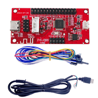 Papan USB Zero Delay Arcade Wireless Joystick Encoder PCB Sanwa Game Stick Controller untuk PC PS4 3 1 DIY Coin Pusher