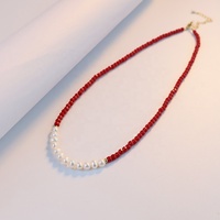 Magnifique collier de perles violettes, cadeau de mariage élégant, fait main, poli, durable, fermoir délicat, cadeau de fête
