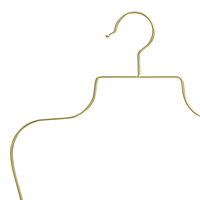 Percha Dorada Meilleure Vente Cintre Simple en Métal Doré Brillant pour Présentation de Maillots de Bain et Bikinis