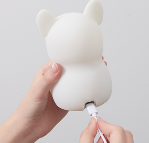 Cute Puppy Animal Silicone French Bulldog Pat Night Light Dimming Bedroom <b>Bedside</b> Atmosphere Dog Sleep <b>Lamp</b> for kids - Product Image 6