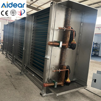 Échangeur de chaleur industriel à ailettes tubulaires, serpentin évaporateur en cuivre et ailettes en aluminium pour chambre froide, refroidisseur d'air, unité de refroidissement