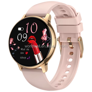 Dames à la mode montre intelligente 1.19 "AMOLED fréquence cardiaque BT fonction d'appel <span class=keywords><strong>Cycle</strong></span> <span class=keywords><strong>menstruel</strong></span> IP68 Fitness activité Trackers - Product Image 1
