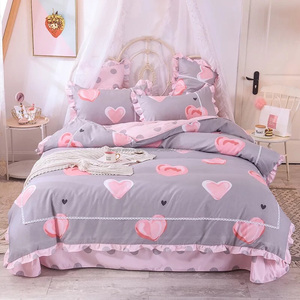 Channel lace bedding set duvet cover 100% cotton bedding - Product Image 4