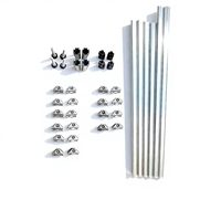 Dalles de terrasse modulaires en composite WPC pour extérieur avec cadre en aluminium réglable