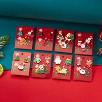 Hadiah Natal Bros Pin Lencana Santa Claus Kartun Lucu dari Paduan Seng dengan Cetak UV dan Teknik Tetesan Minyak, Warna Kustom untuk Pakaian, Tas, Syal.