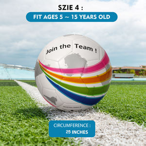 Balón de Fútbol Tallas 3, 4, 5 con PU, TPU, PVC de Alta Calidad y Cámara de Butilo y Nylon Avanzada para Entrenamiento en Interiores y Exteriores - Product Image 3