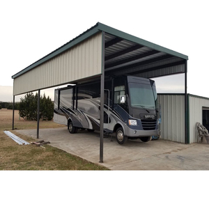 Bâtiment préfabriqué structure en acier maisons bon marché <span class=keywords><strong>toit</strong></span> <span class=keywords><strong>plat</strong></span> structure en acier <span class=keywords><strong>garage</strong></span> voiture - Product Image 3