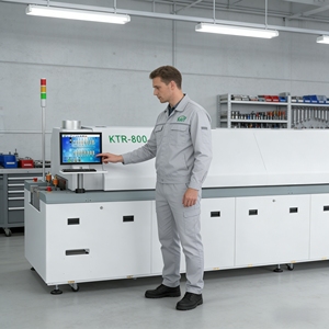 เตาอบรีโฟลว์อัจฉริยะ KTR 800 พร้อมใช้งานสำหรับอุตสาหกรรม 4.0  ระบบ PLC และมอเตอร์  รวมระบบไนโตรเจน  บัดกรีแบบไร้ข้อบกพร่อง - Product Image 6