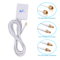 Antenne WiFi pour routeur 4G LTE, petite antenne à plaque, amplificateur de signal de téléphone portable, extérieur, gain élevé, 433 MHz, SMA mâle, montage mural/sur sol