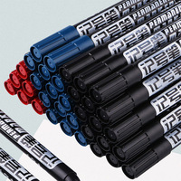 Marqueur permanent à base d'huile, imperméable (noir/bleu/rouge, pointes de 0,5 mm/1 mm) pour le marquage DIY sur papier, CD, métal, plastique, verre