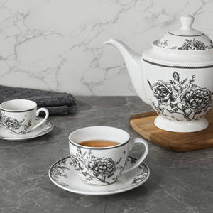 ชุดภาชนะใส่อาหารลายกระดูกจีนโบราณชุดกาน้ำชาและเครื่องเคลือบลายครามบานกล่องสำหรับการจัดเก็บง่าย - Product Image 2