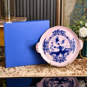 Plato Ovalado de Porcelana Estilo Italiano Ecológico de 35 cm, Vajilla con Caja de Regalo para Obsequios, Venta al Por Mayor - Product Image 4