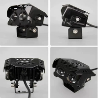 Phares de moto à 2 lentilles TCYATO, projecteurs LED, feux de route, ampoules de travail, feux antibrouillard pour voiture et camion