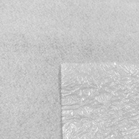 Tissu en feutre collant blanc uni 100 % polyester, imperméable, respirant, écologique, non toxique, de poids moyen