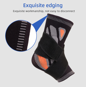 Soporte <span class=keywords><strong>de</strong></span> Tobillo Transpirable con Diseño <span class=keywords><strong>de</strong></span> Compresión <span class=keywords><strong>de</strong></span> Tela Elástica y Correas <span class=keywords><strong>de</strong></span> Gancho y Bucle Tejidas en 3D, con Almohadilla <span class=keywords><strong>de</strong></span> Silicona Suave Integrada - Product Image 4