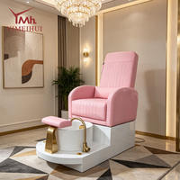 Fauteuil de massage électrique inclinable avec bain à remous et tiroirs pour salon de manucure et spa de beauté