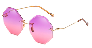 2025 nouveau rétro <span class=keywords><strong>Amazon</strong></span> vente chaude nouvelle mode couleur marine sans cadre femmes dames mode Zigzag bras tendance <span class=keywords><strong>lunettes</strong></span> <span class=keywords><strong>de</strong></span> <span class=keywords><strong>soleil</strong></span> personnalisées - Product Image 4