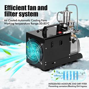 <span class=keywords><strong>Compresor</strong></span> <span class=keywords><strong>de</strong></span> <span class=keywords><strong>Aire</strong></span> PCP <span class=keywords><strong>de</strong></span> Alta Presión TUXING OEM/ODM 4500 psi 300 bar 30 MPa con Parada Manual <span class=keywords><strong>110V</strong></span>/220V para Paintball, Snorkel y Buceo - Product Image 3