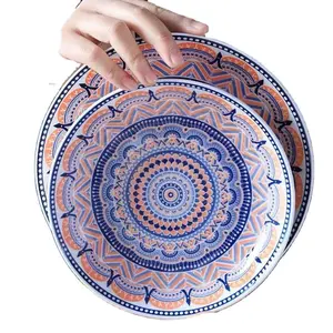 Ristorante di lusso in porcellana bohémien piatti che servono piatti in ceramica piatto marocchino